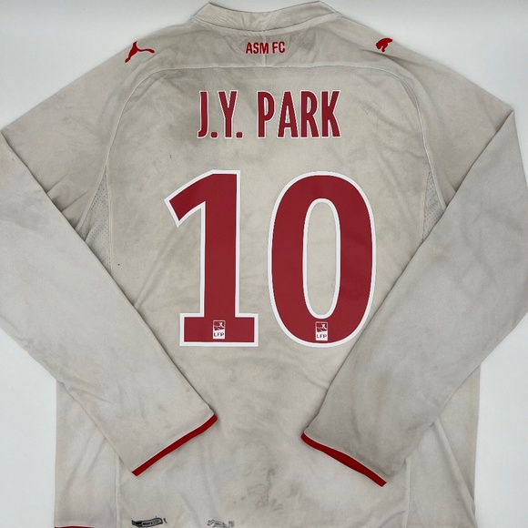 Chu-Young Park #10 Monaco 2009/2010 Away ORIGINAL Puma L/S Soccer Jersey XXL - Picture 1 of 8